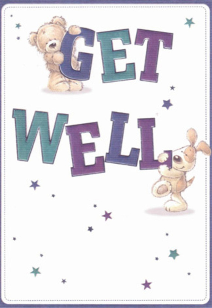 A tender tribute to encouragement, this get well card feels right at home in the welcoming heart of Covent Garden. Two illustrated friends take centre stage: a huggable teddy bear, whose textured fur looks as soft as petals, clings lovingly to the confident letters of 'Get,' while a beaming puppy, all velvet ears and loyalty, presses close to the word 'Well.' The typography glows in aquatic teals and vibrant purples, echoing the playful artistry found among Seven Dials' creative shops. Around them, star-shaped bursts in varying blues and violets scatter across the clean, light backdrop, bobbing like lanterns strung above the market. The handcrafted quality in every detail mirrors the skilled arrangement of a bouquet-each element deliberate, radiating care and heartfelt wishes. As light pours over the scene, it brings out the warmth and tactile depth of the illustrated fur, inviting the imagination to linger. This card, perfect for pairing with a locally arranged bouquet, carries the tranquility and upbeat spirit of Covent Garden, ready to offer sincere comfort during convalescence.